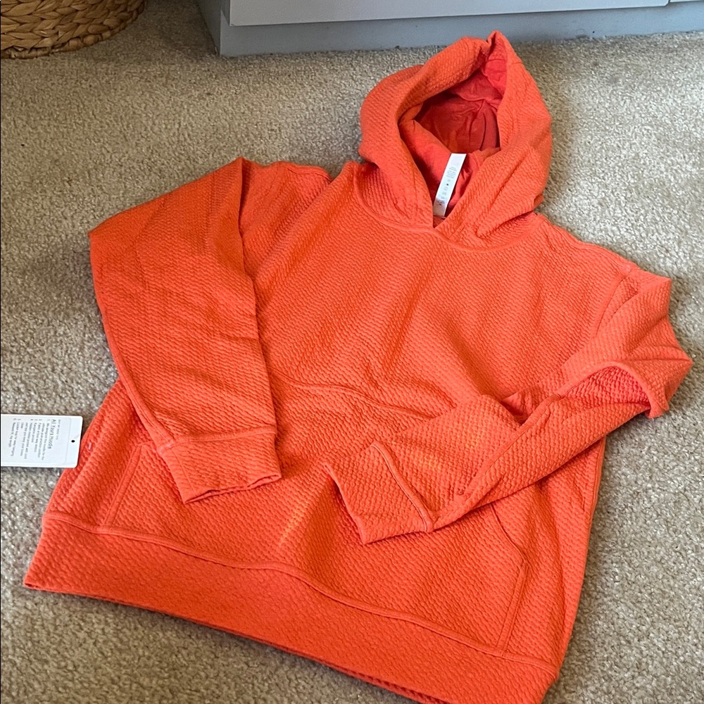 Lululemon Orange Hoodie Sweater • Sz 4